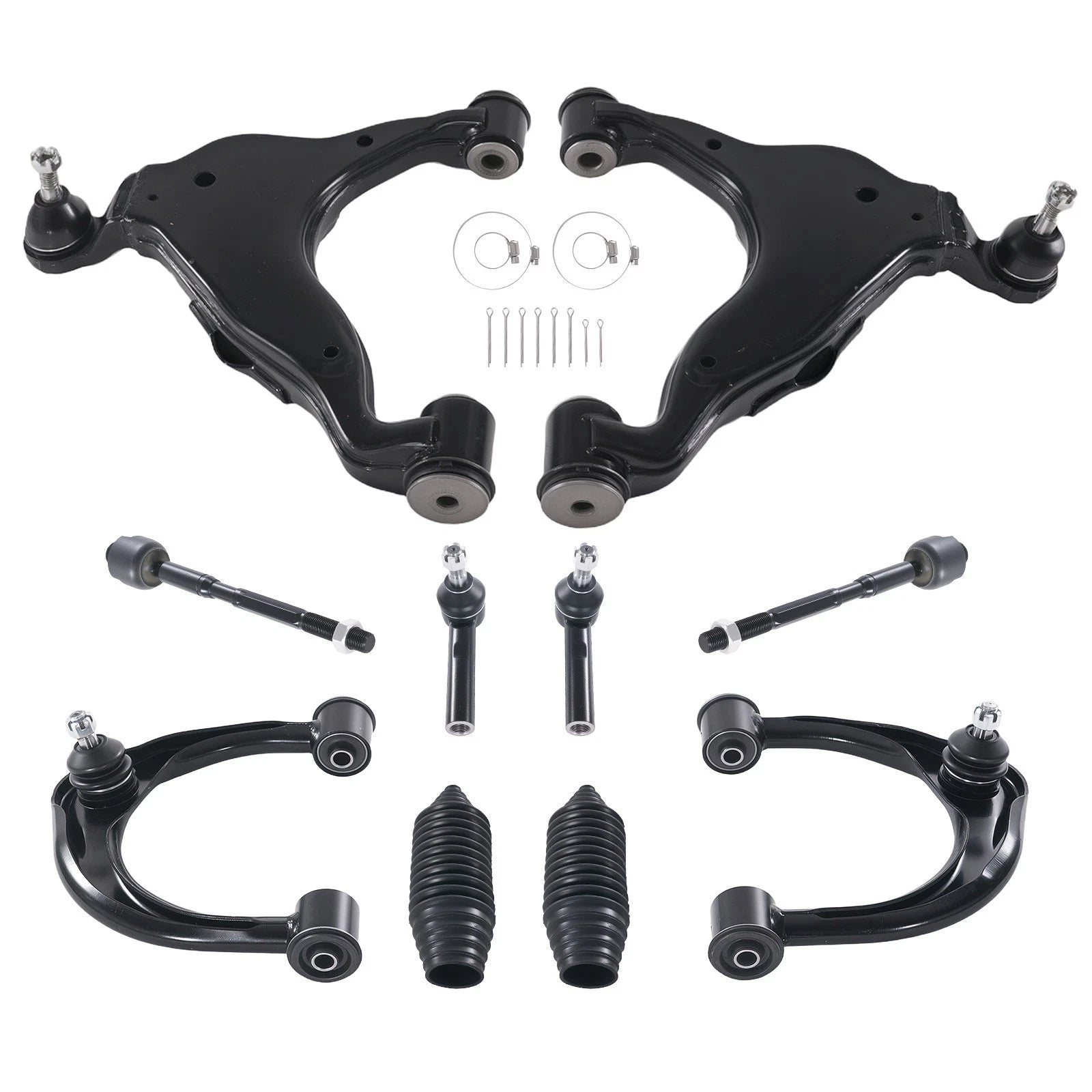 10x Front Upper Lower Control Arms Tie Rod for TOYOTA 4RUNNER FJ CRUISER 03-2009