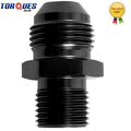 An -12 (an12) to M24 X1.5 Metric Straight Adapter Black