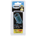Reese Towpower 7 Way Round to 4 Flat Blade Trailer Plug Adapter by Reese Towpower