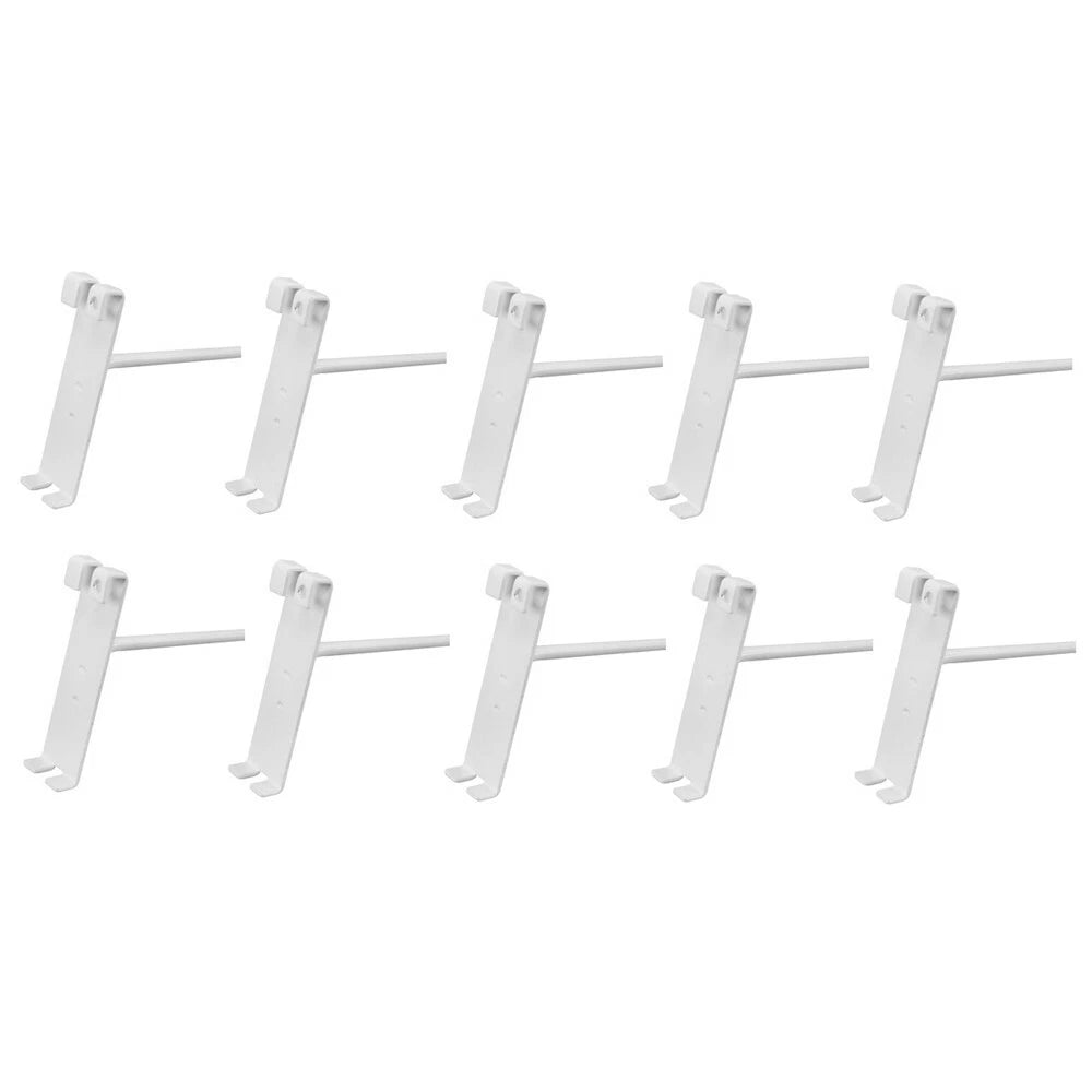 Wire Metal Hanger Retail Long Gridwall Hooks Grid Panel Display White