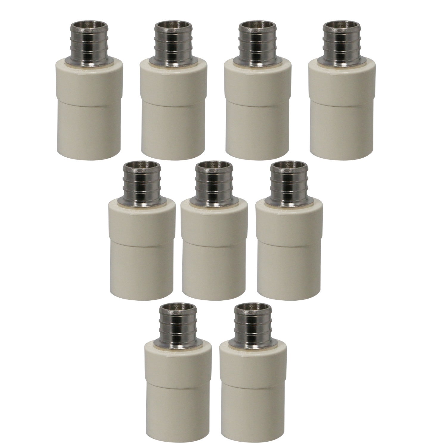 XFITTING 3/4" PEX-B x CPVC Transition Coupling - 10 Pack