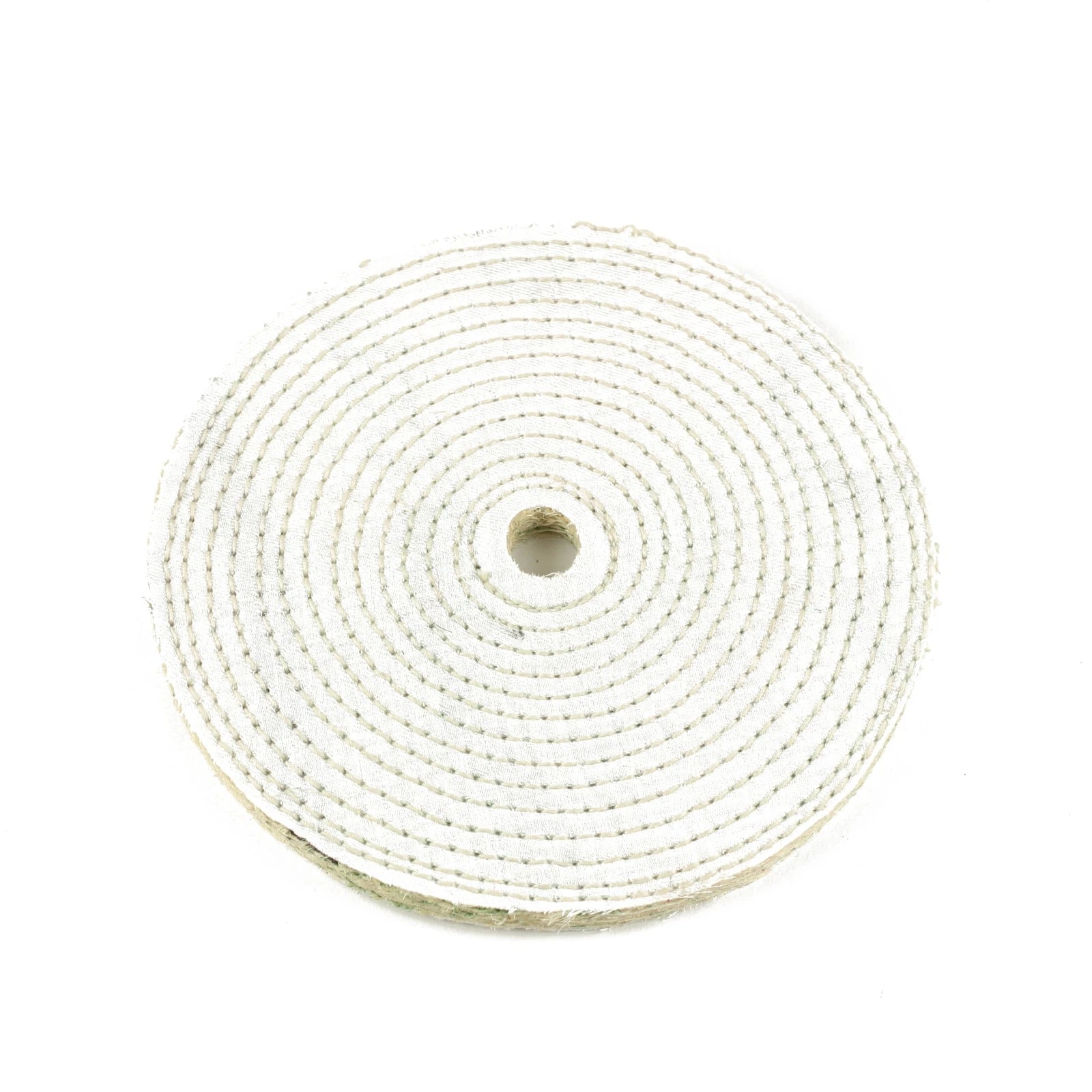 8” Spiral Sewn Sisal Buffing Wheel Aggressive Cut Scratch Remover - 3/4" Arbor