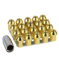 Closed End M12x1.5 35mm Tall 25mm Od Gold Aluminum | Built Supply Co