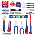 Home Tool Kit W/carrying Pouch Plier Hammer Wrench Household Hand