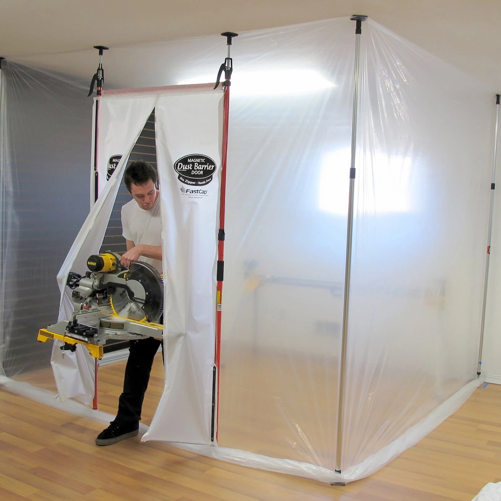 Fastcap 3-h 3rd Hand Mag Magnetic Dust Barrier Door Kit Curtain