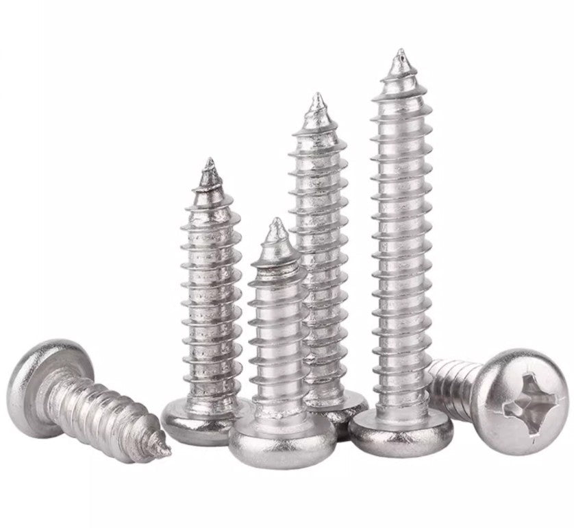 ISO 7049 Cross Round Head Self Tapping Screws GB845 A4