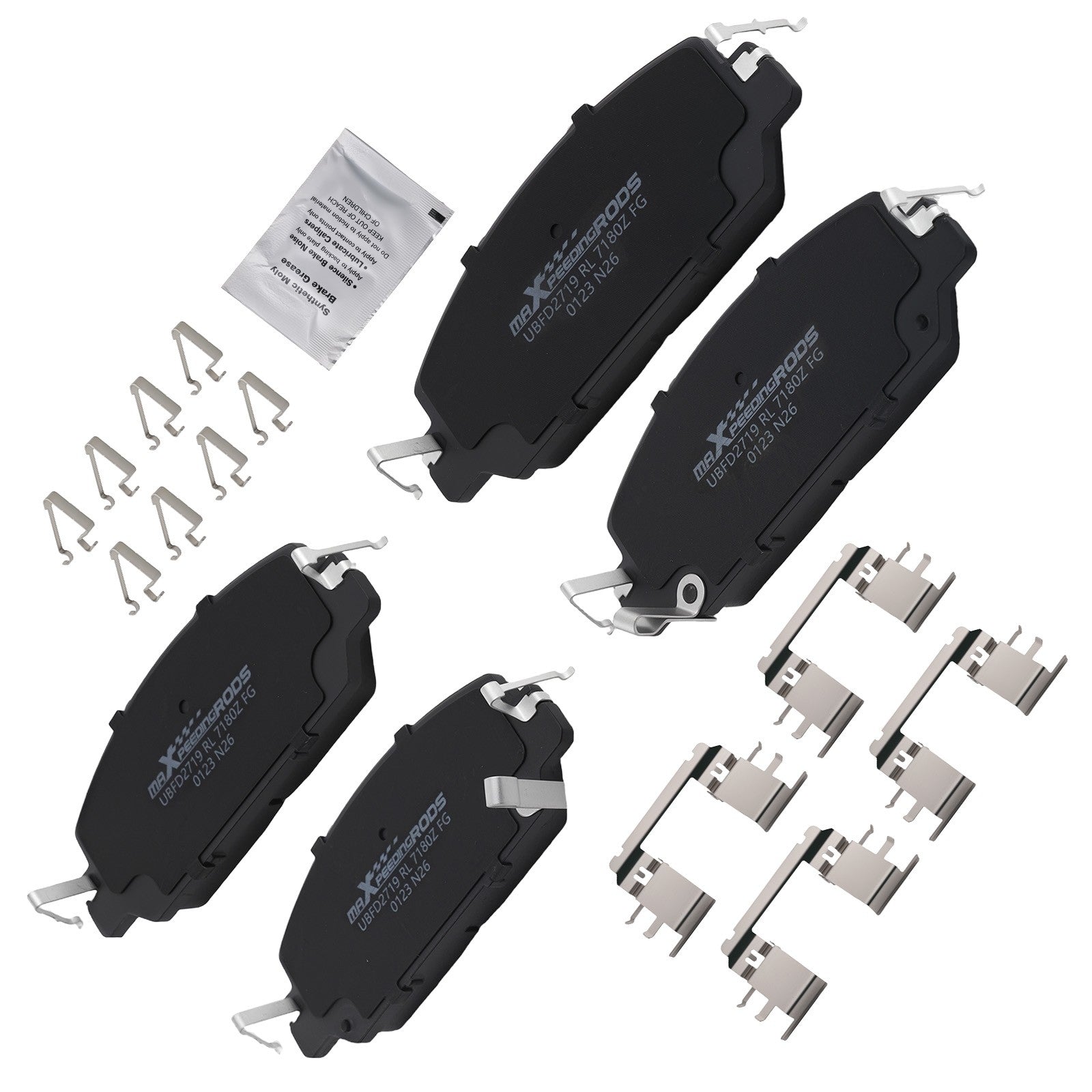 Front L&R Ceramic Brake Pads Kit for Honda CR-V 2017-2025 HR-V
