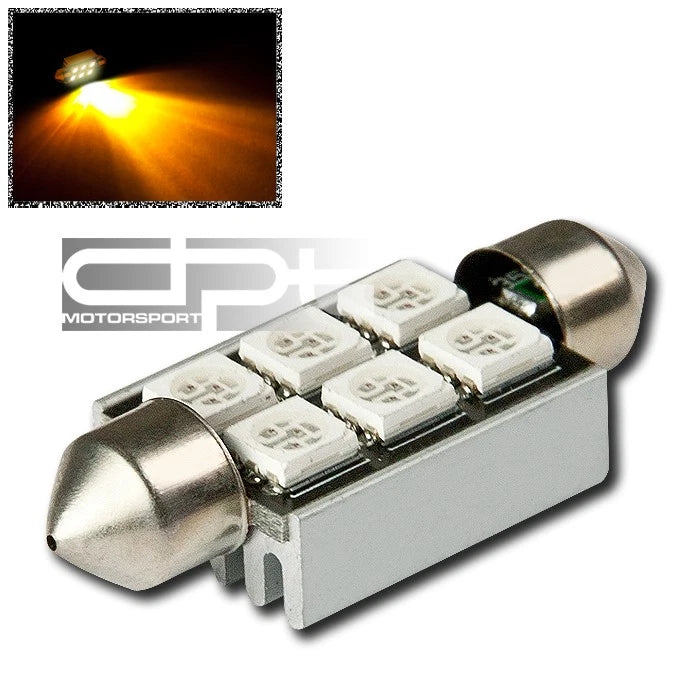 11x39mm 6 Smd 5050/5055 Bright Amber Led Interior | Built Supply Co