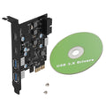 4-port Usb-c/a Expansion Card Pcie X1/x4/x8/x16 5gbps Transfer