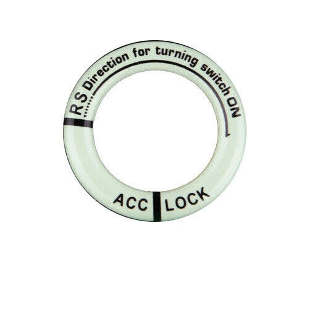 Aluminum Luminous Ignition Key Ring Switch Sticker 3m Tape Decal