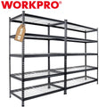 Workpro 5-tier Metal Storage Shelving Unit Storage Rack Shelf