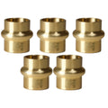 5 Pack XFITTING 1/2" Press Plug, Lead Free Brass, ProPr