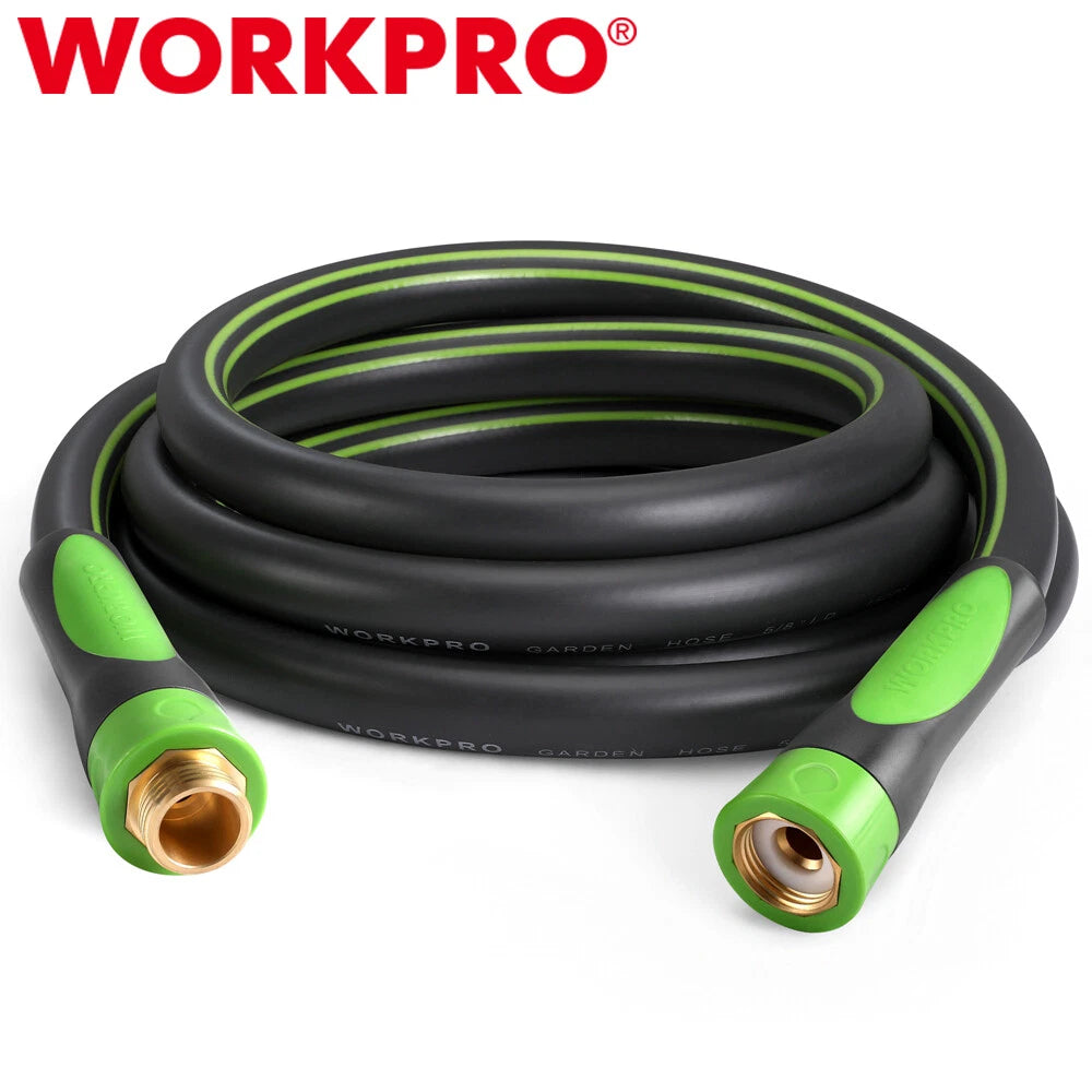 Workpro Garden Hose 5/8 In X 10 Ft Water Hose W/bi-material 360°