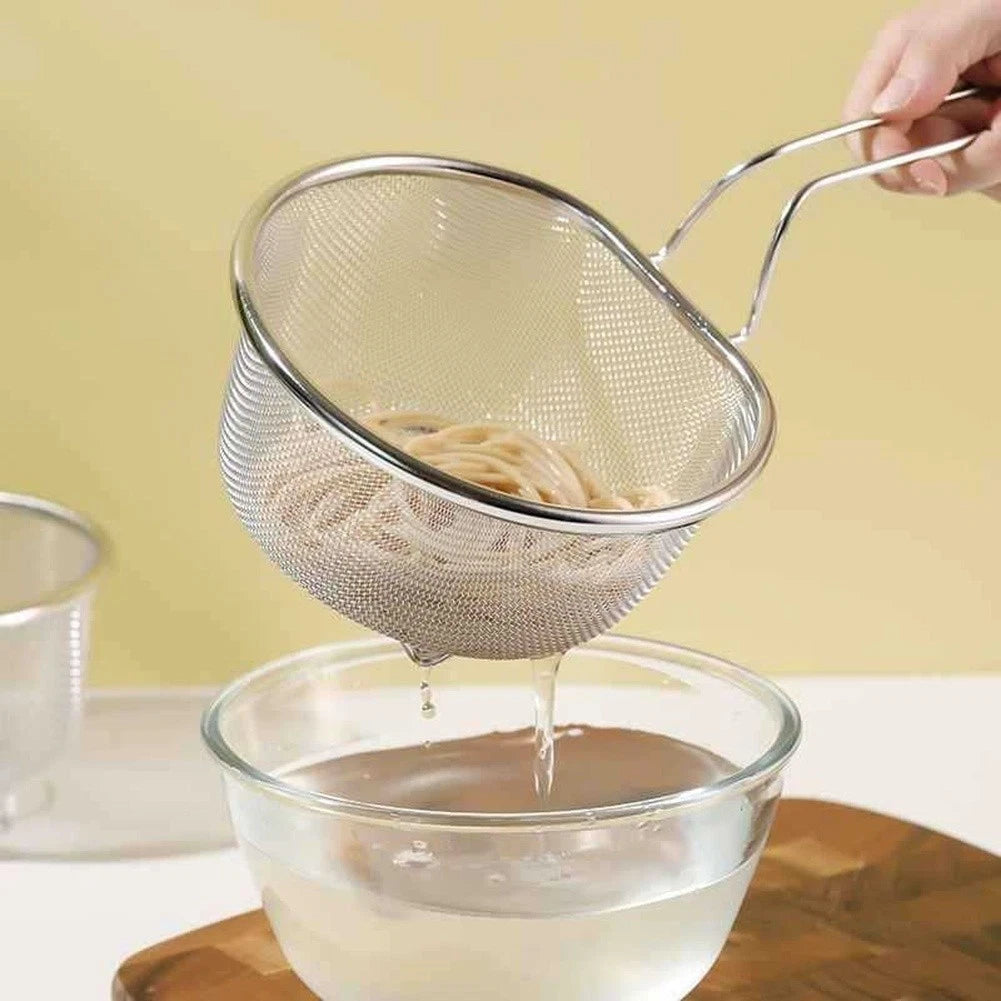 304 Stainless Steel Colander For Kitchen Noodles With Handle For For