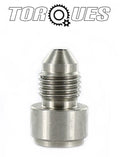 An -4 (an4) Male Stainless Steel Small Round Base Weld on Fitting /