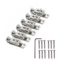 6pack Alloy+copper Single Roller 3-8 String Bridge For Guitar Cigar