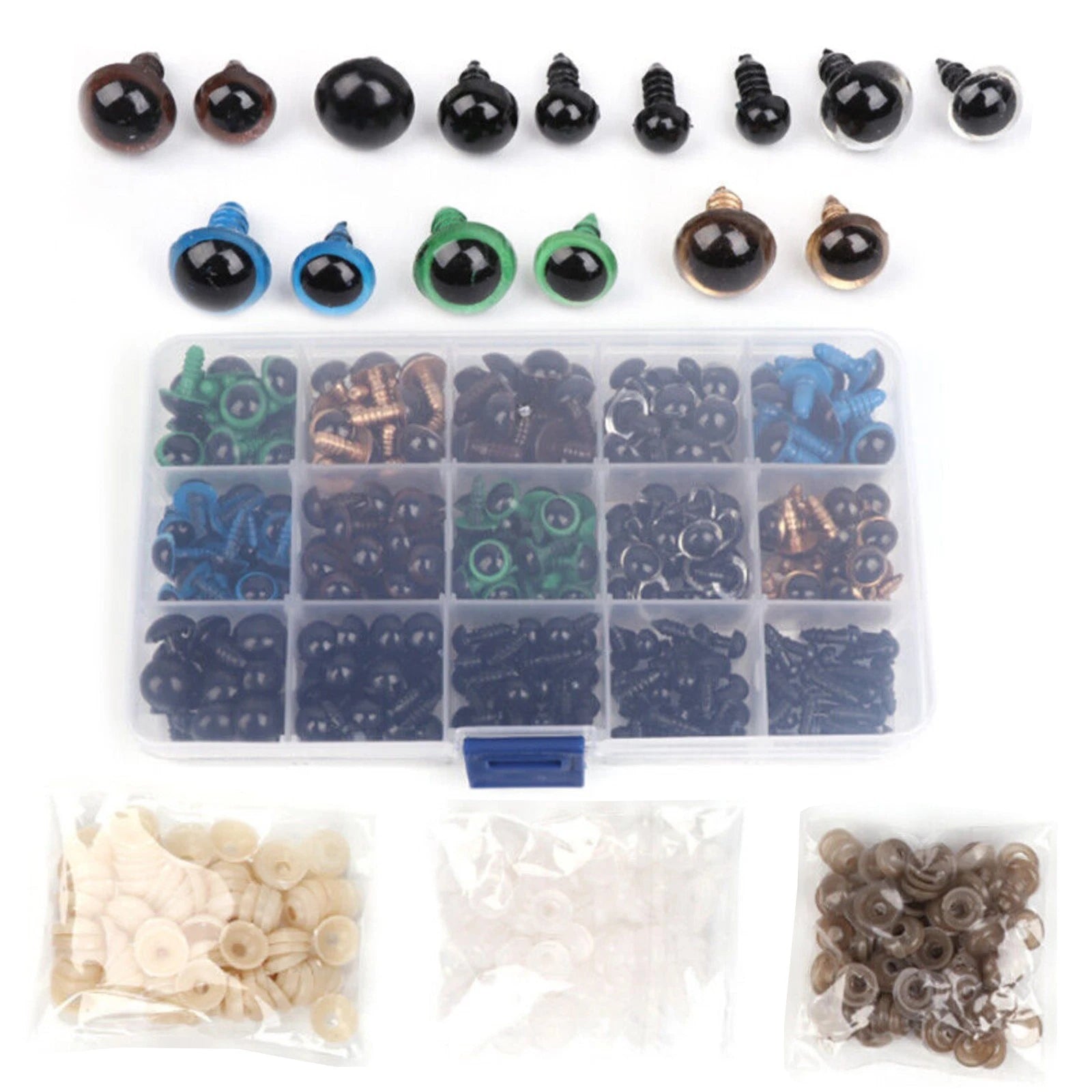 Plastic Safety Eyes Tools With Washers Parts For Crafts Crochet Toy