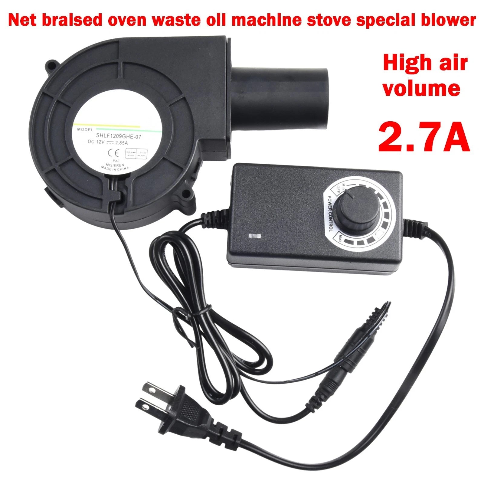 Adjustable Blower Fan 9733 Perfect For Wood Stoves Charcoal Chimneys