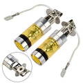 2* H3 100W 2828 Led Bright Car Fog Light Tail Brake Lamp Bulb Yellow