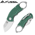 Flissa Folding Pocket Knife 4" Steel Edc Pocket Knife Bottle Opener