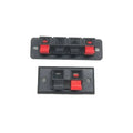 2/4 Way Speaker Wire Terminal Wall Panel Plate Input Push Type For