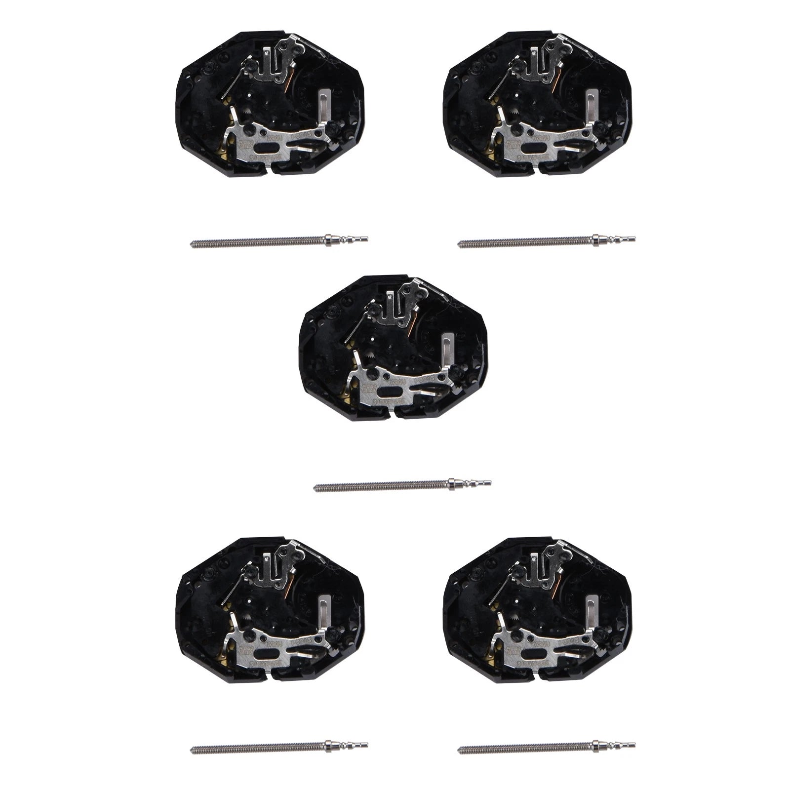 5pack New Black Watch Movement Accessory Parts For Japan Pc21 Quartz