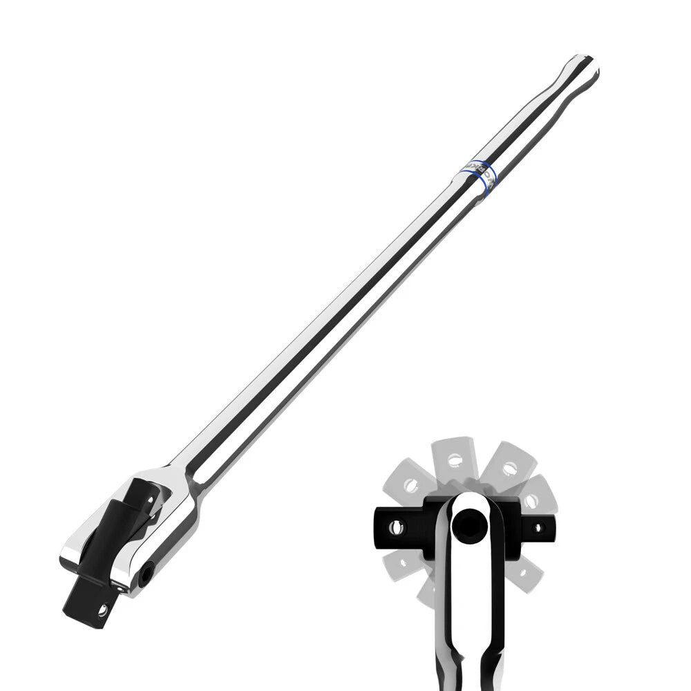 Workpro Dual Drive Breaker Bar 3/8" & 1/2" Drive, Heavy Duty Breaker