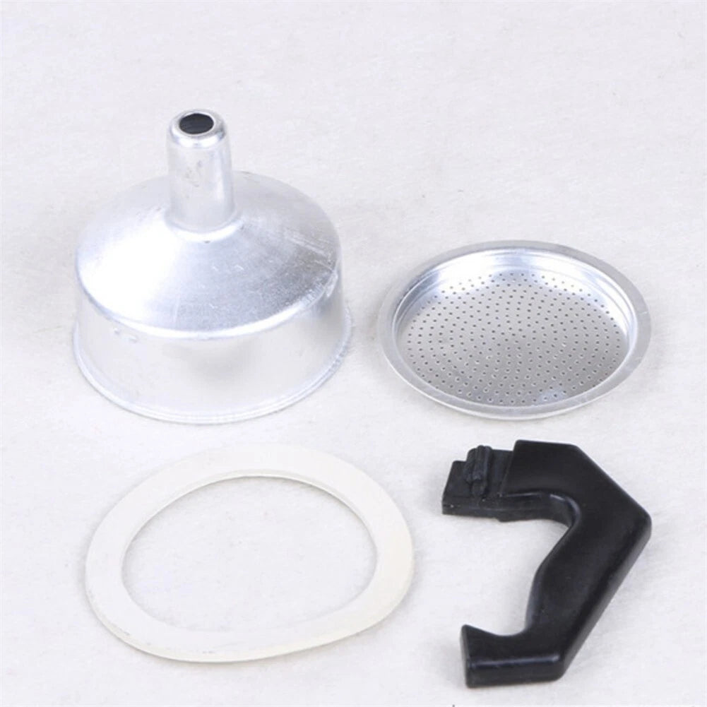 Long Lasting Performance Handle Gasket Seal Funnel Filter For Moka Pot