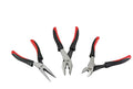 Expert Quality Spring Load Pliers Set: Combination 7", Cut 6", L/nose