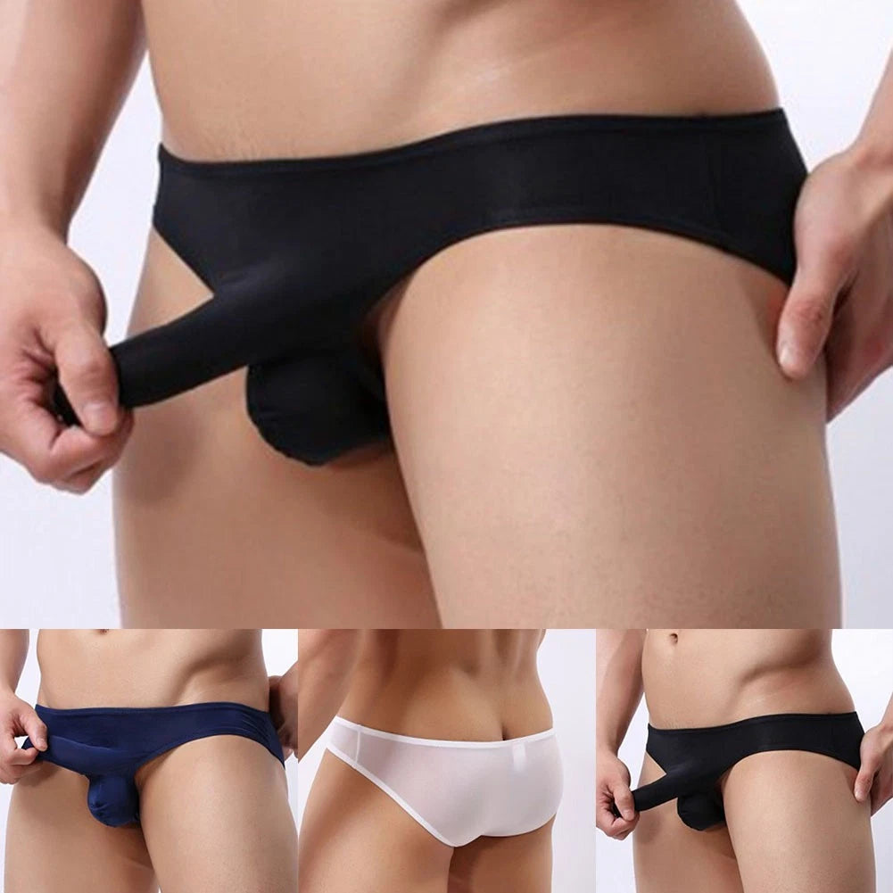 Low Waist Breathable Men Solid Color Trunk Underwear Underpants