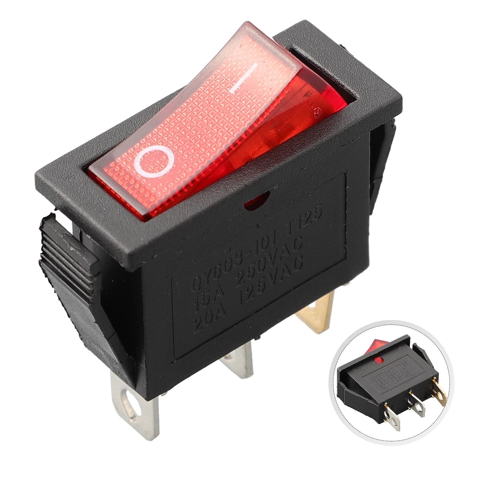 Rocker Switch Ac 16a 250V Ac 20a 125V