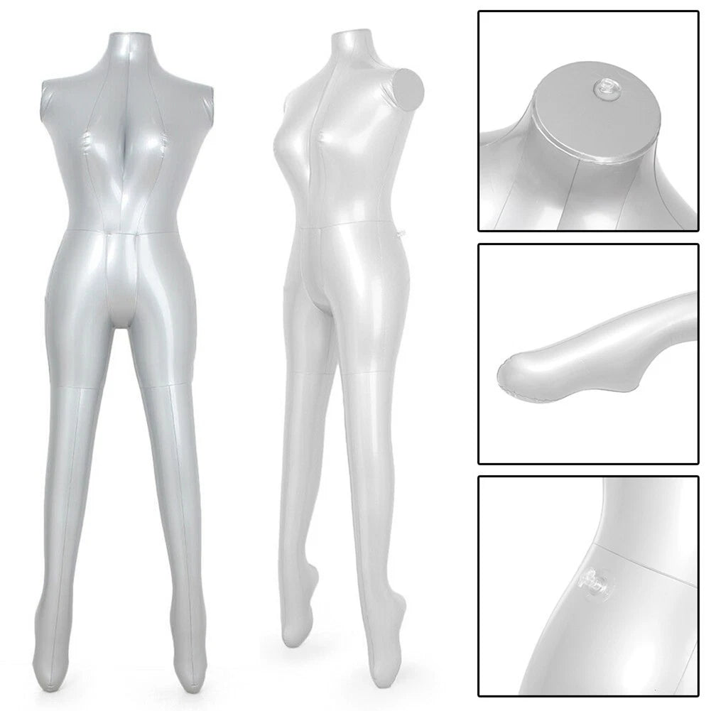 Women Full Body Dress Display Inflatable Mannequin Dummy Torso Model