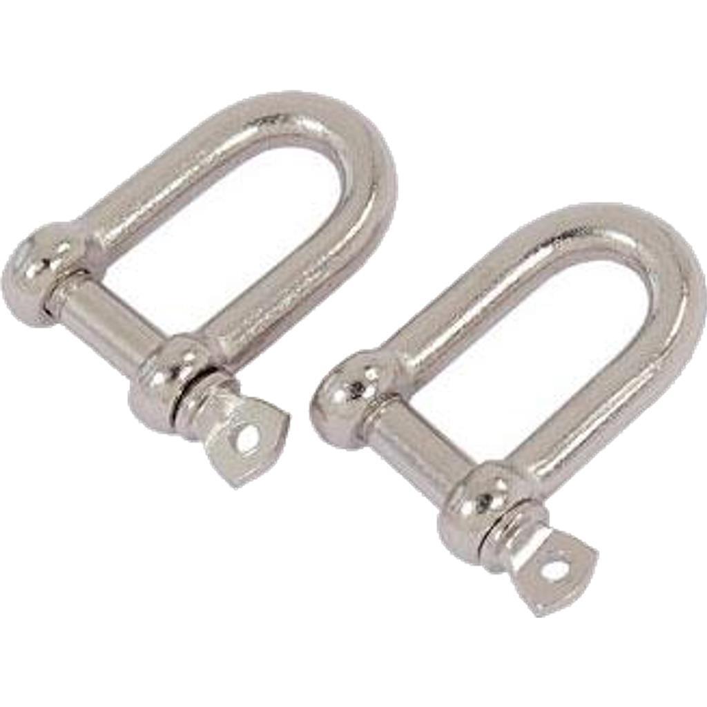 Neilsen 2pc Galvanised Steel Lifting Shackles