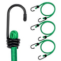 WORKPRO 24" Heavy Duty Bungee Cord Strap 4-PACK Tarp Bungie Elastic Tie Down Set