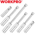 Workpro 6PCS Magnetic Swivel Spark Plug Socket Set 12pt 9/16"-13/16"
