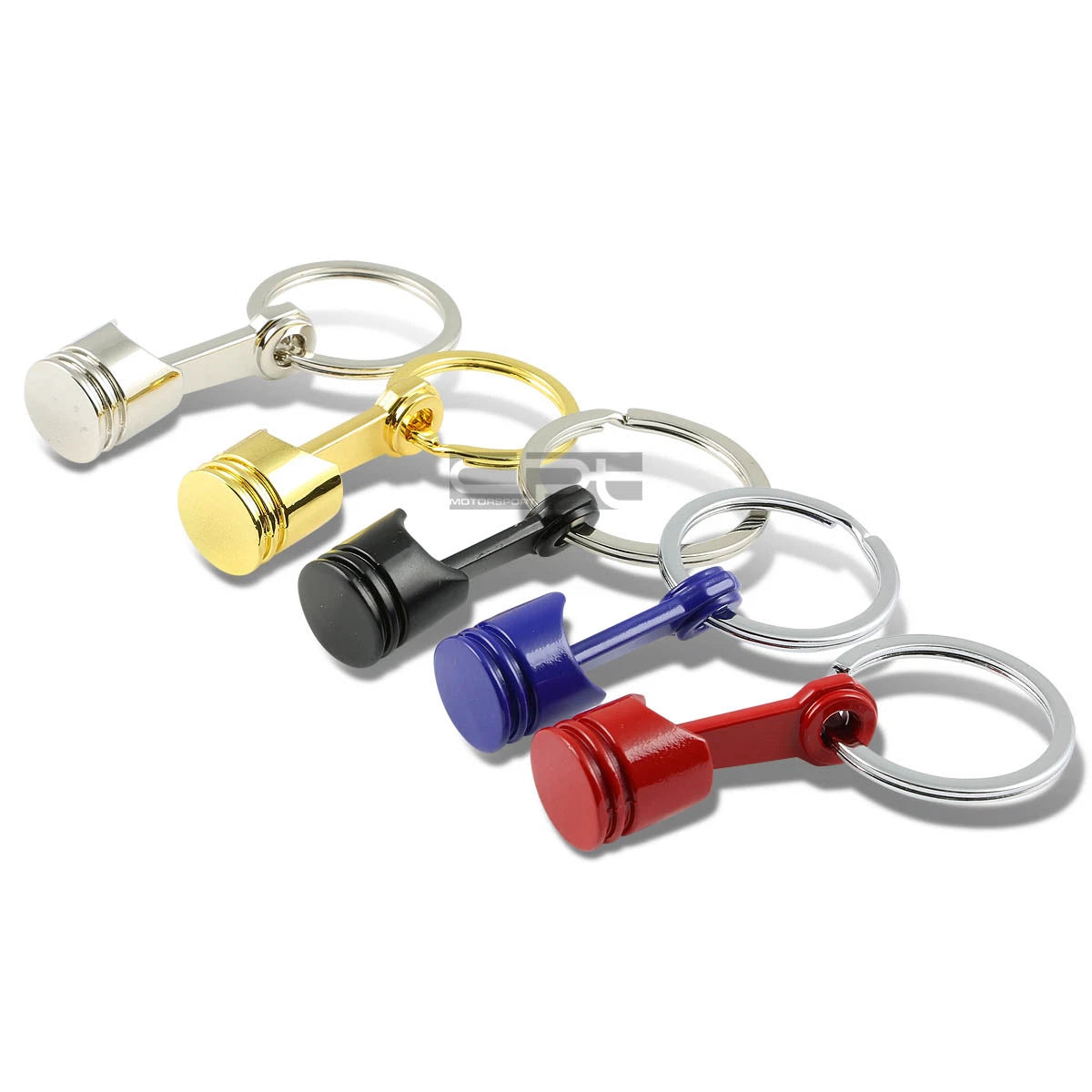 Race Car Engine Block Piston/rod Assembly Metal Keychain Key Chain
