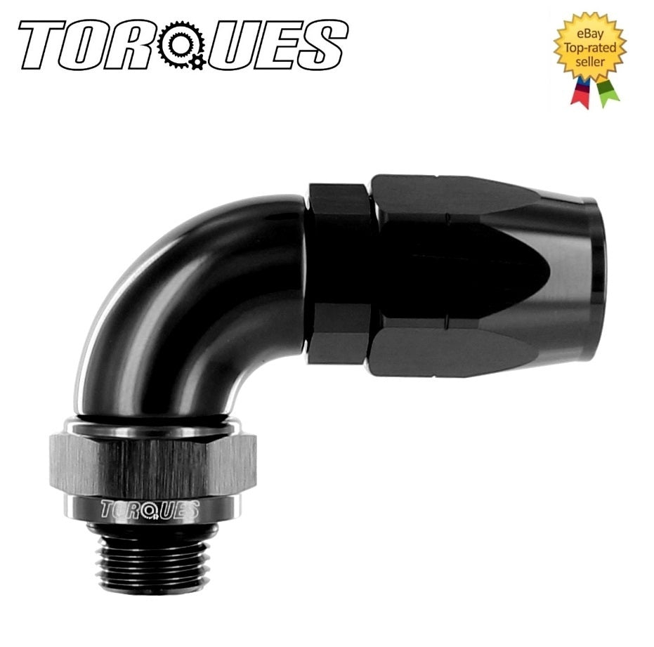 AN -8 to ORB-6 90 Degree Swivel Seal Hose Fitting by Unbranded