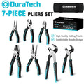 Duratech 7-piece Pliers Set With Oxford Rolling Pouch Premium Cr-ni