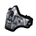 Wire Mesh Metal Half Face Skull Mask For Real Cs Mask Halloween