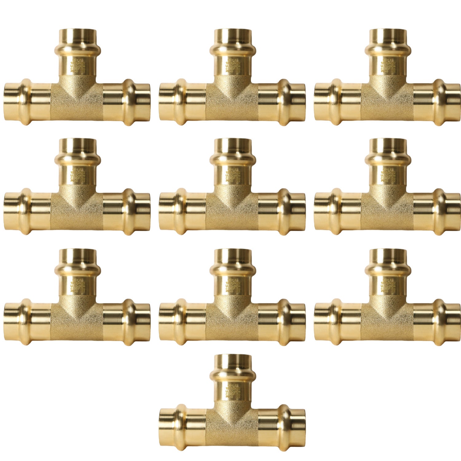 XFITTING 1/2" Press Tee - 10 Pack