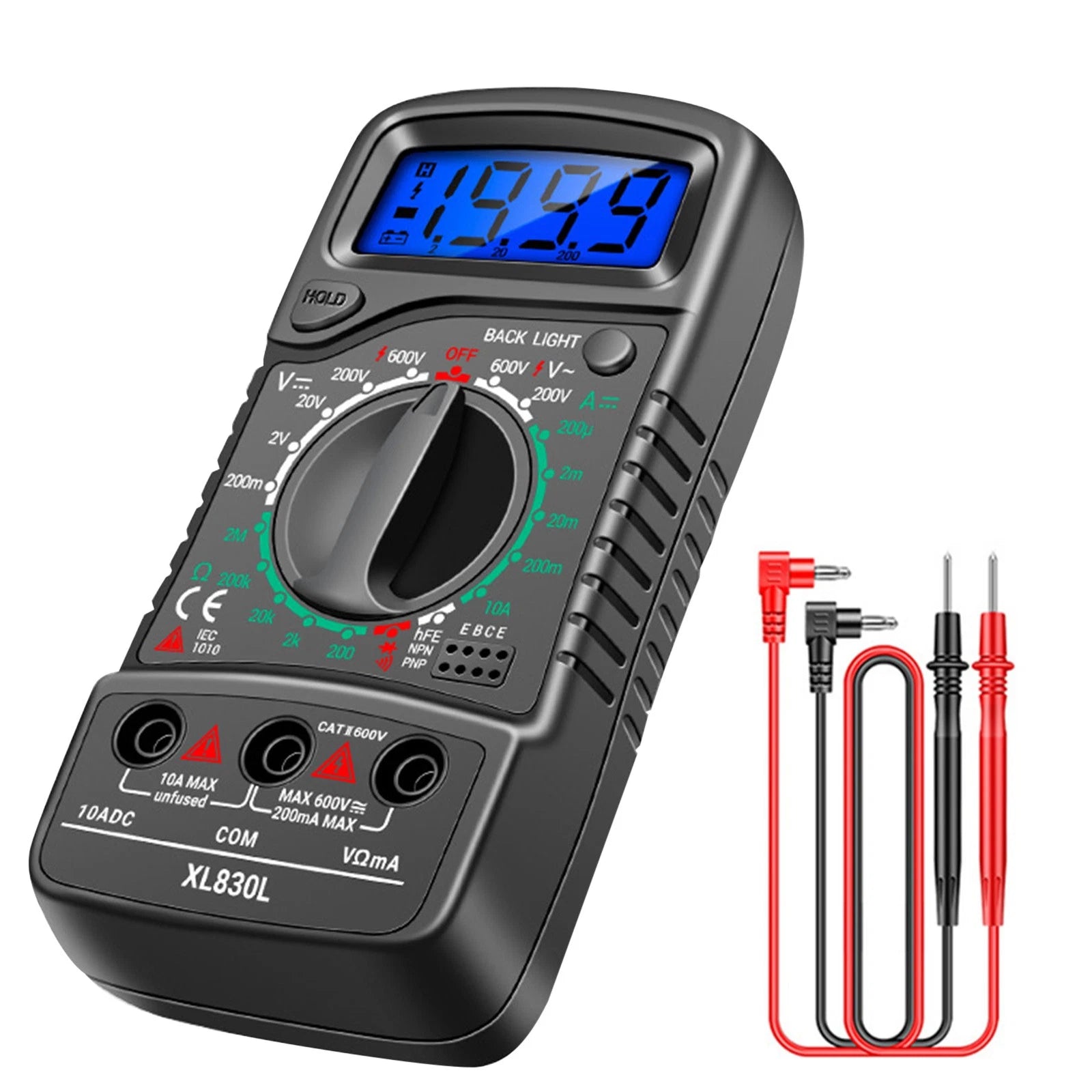 Lcd Digital Multimeter Voltmeter Ammeter Ohmmeter Volt Ac Dc