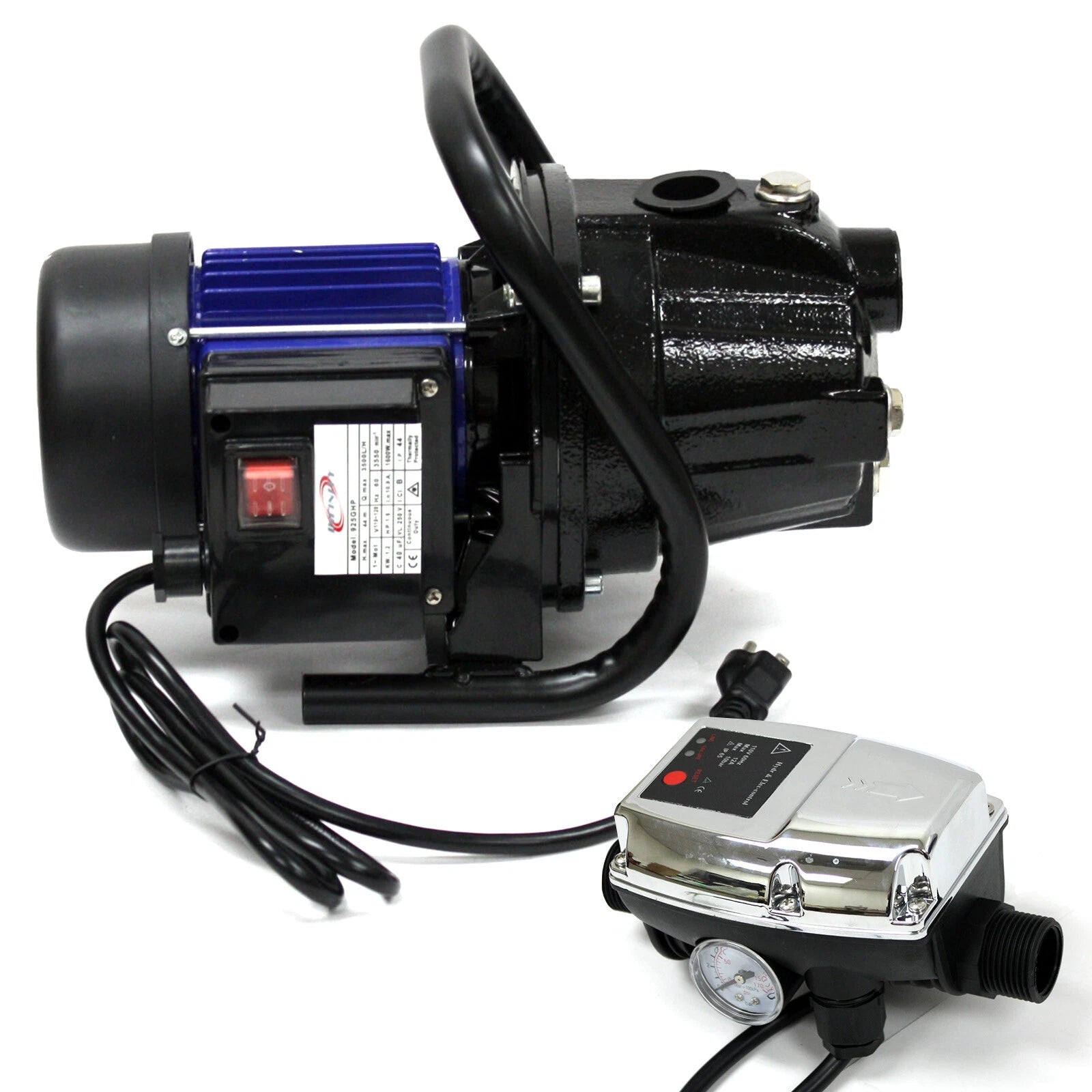 Combo 1.6 Hp 1600W Jet Shallow Water Well Booster Pump W/ Pressure