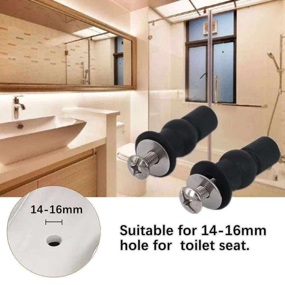 Nylon Toilet Cover Expansion Screws Bolt Set Compatible With Standard