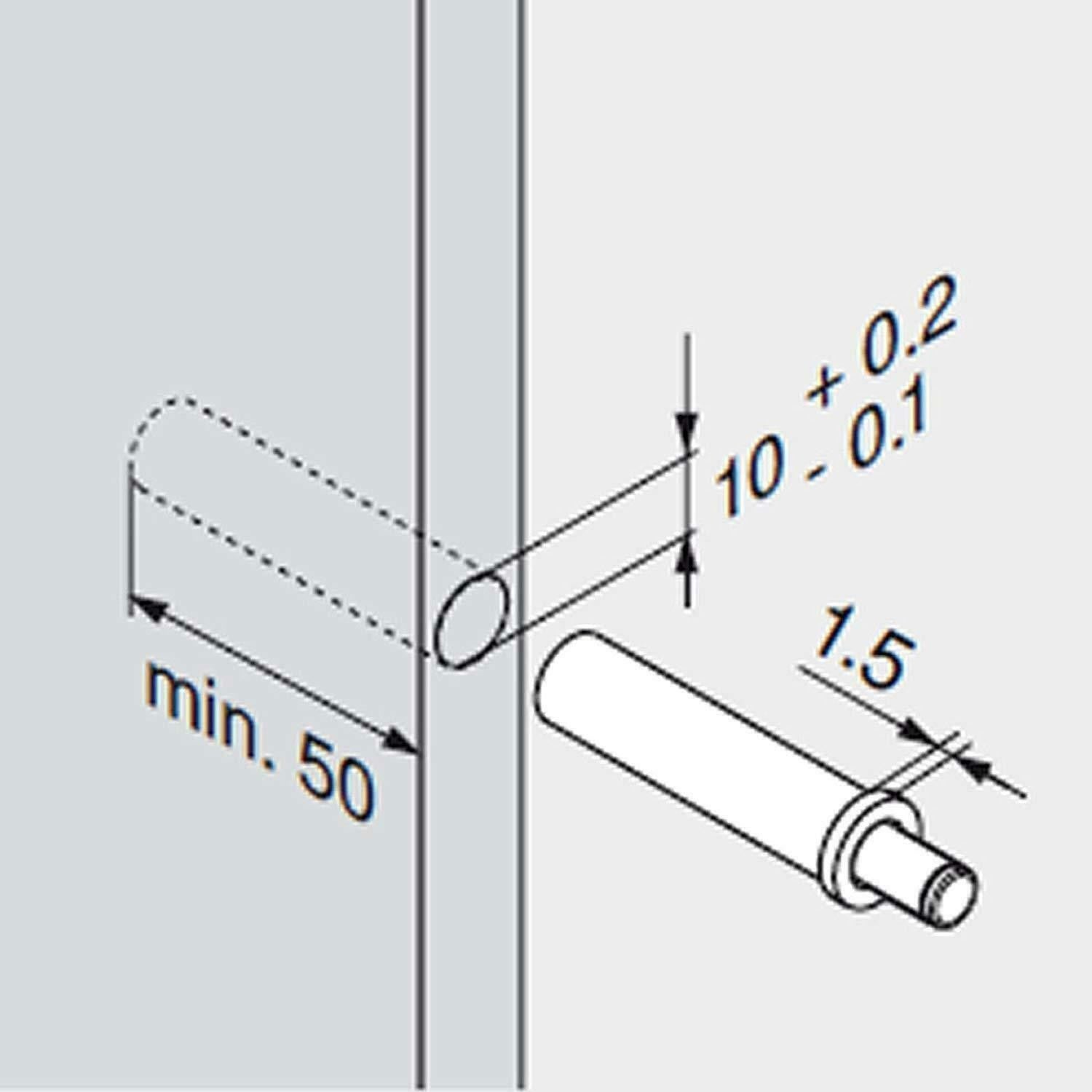 Blum Soft Close Piston & Adapter Plate Hinge Side Cabinet Door