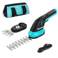 DURATECH Cordless Hedge Trimmer 3.6V 2-in-1 Handheld Grass Trimmer