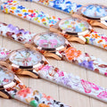 Fashion Women's Watch Silicone Printed Flower Quartz Analog Wrist