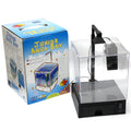 1.5 Gal / 5.5l Aquarium Fish Tank For Home Office W/ Led Light &