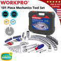 WORKPRO 140/101/39Pcs 3/8" 1/4" Drive Wrench Socket Set SAE Metric by WORKPRO