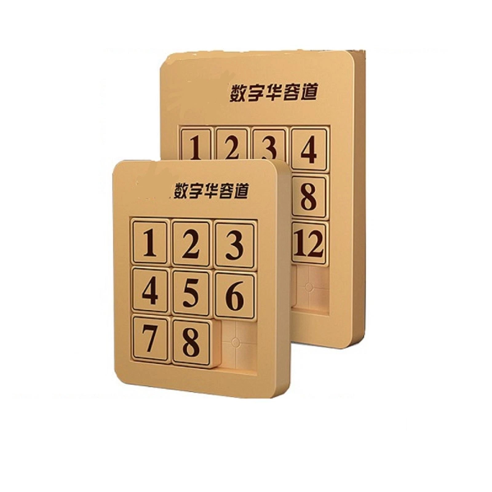 3x3 / 4x4 Magic Cube Number Sliding Klotski Game Cube Puzzle Brain