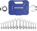 Workpro 14-piece Ratcheting Combination Stubby Wrench Set, 72 Teeth